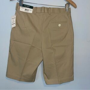 NWT Lauren Ralph Lauren Boys Khaki Chino  Shorts   Sz. 18 / 29” Waist